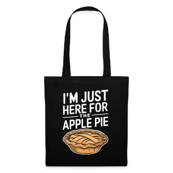 Apple Pie Saying Funny Apple Pie Gift - Tote Bag - black - Front