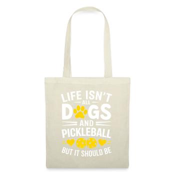 Pickleball Saying Dog Funny Pickleball Gift - Tote Bag - nature - Front