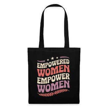 Empowered Women | Feminist statement - Tote Bag - black - Front