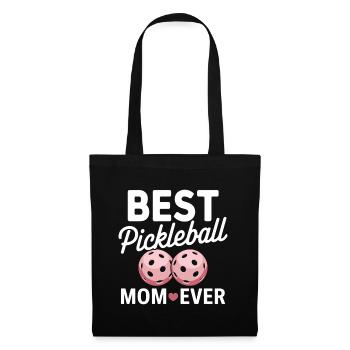 Pickleball Saying Mom Funny Pickleball Gift - Tote Bag - black - Front