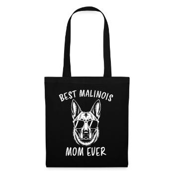 Berger Belge Dicton Malinois Cadeau - Sac en tissu - noir - Devant