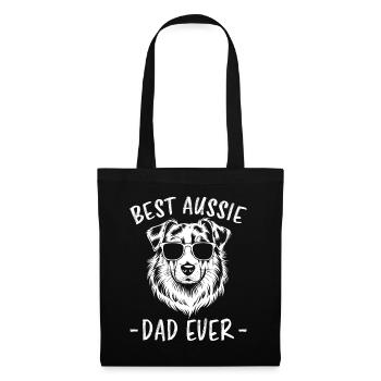 Australian Shepherd Dad Funny Aussie Gift - Tote Bag - black - Front