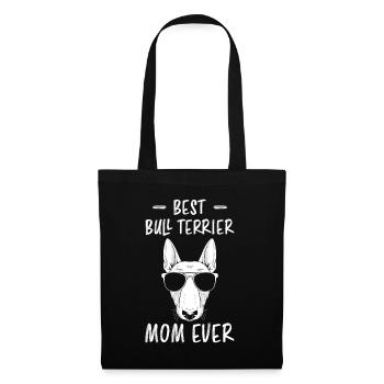 Bullterrier Spruch Lustiges Bullterrier Geschenk - Stoffbeutel - Schwarz - Vorne