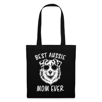 Australian Shepherd Mom Funny Aussie Gift - Tote Bag - black - Front