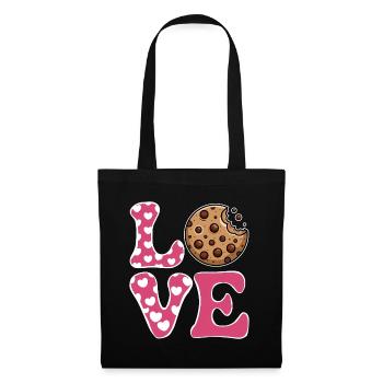Cookies Saying Chocolate Cookies Funny Cookie Gift - Tote Bag - black - Front