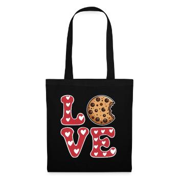 Cookies Saying Chocolate Cookies Funny Cookie Gift - Tote Bag - black - Front