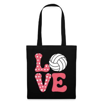 volley-ball dire drôle de cadeau de volley-ball - Sac en tissu - noir - Devant