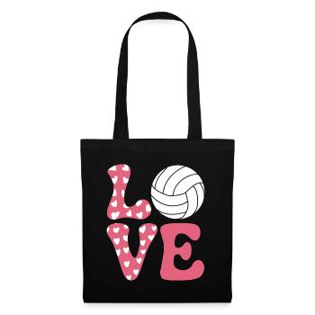 volley-ball dire drôle de cadeau de volley-ball - Sac en tissu - noir - Devant