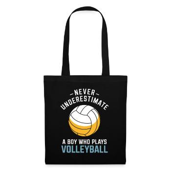 Volleyball Saying Funny Volleyball Gift - Tote Bag - black - Front
