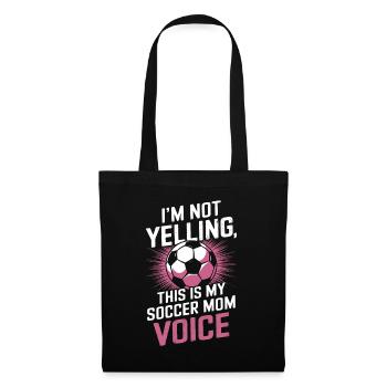 Fußball Spruch Mama Lustige Fussballer Geschenk - Stoffbeutel - Schwarz - Vorne