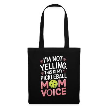Pickleball Saying Mom Funny Pickleball Gift - Tote Bag - black - Front