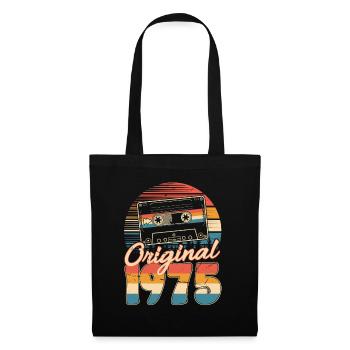 50e anniversaire 50 ans Né 1975 Homme Femme - Sac en tissu - noir - Devant