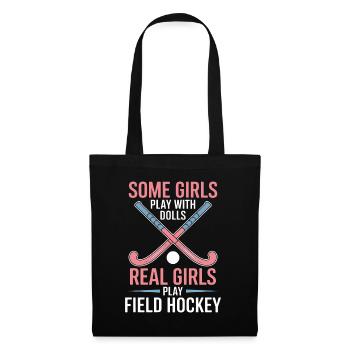 Field Hockey Saying Sports Funny Field Hockey Gift - Tote Bag - black - Front