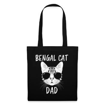 Bengalkatze Spruch Lustiges Bengalkatzen Geschenk - Stoffbeutel - Schwarz - Vorne
