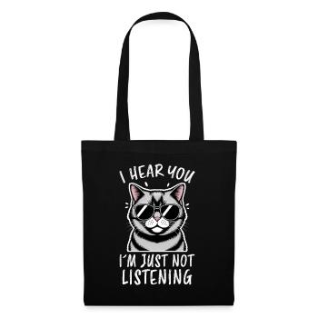 British Shorthair Dire Drôle de Chats Cadeau - Sac en tissu - noir - Devant