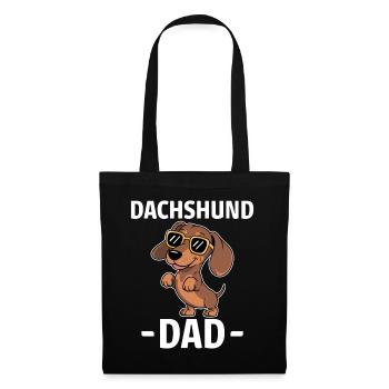 Teckel disant teckel papa drôle teckel cadeau - Sac en tissu - noir - Devant