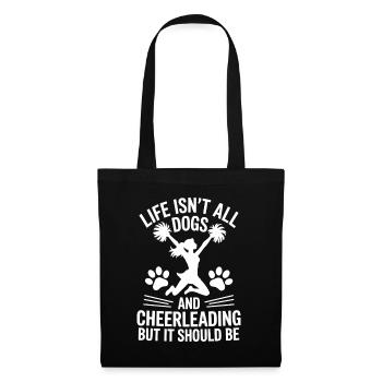 Cheerleading Saying Funny Cheerleading Gift - Tote Bag - black - Front