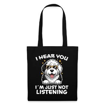 Old English Sheepdog Saying Joke Sheepdog Gift - Tote Bag - black - Front