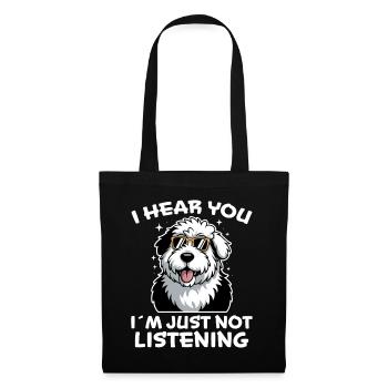 Old English Sheepdog Saying Joke Sheepdog Gift - Tote Bag - black - Front