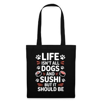 Sushi Dogs Japon Drôle Kawaii Sushi Cadeau - Sac en tissu - noir - Devant