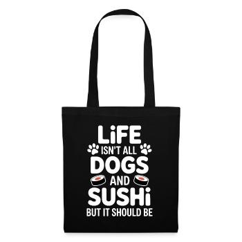 Sushi Dogs Japon Drôle Kawaii Sushi Cadeau - Sac en tissu - noir - Devant