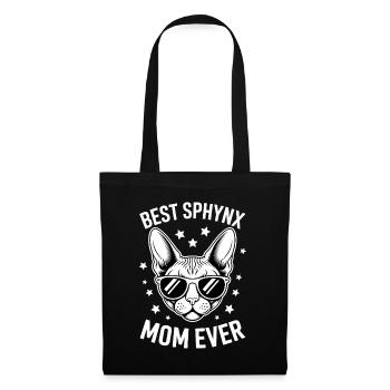 Chat Sphynx Disant Drôle Chat Sphynx Cadeau - Sac en tissu - noir - Devant