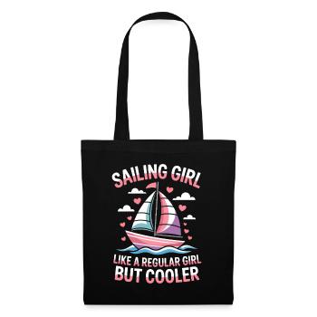 Sailing Saying Girl Sailor Sailing Gift - Tote Bag - black - Front