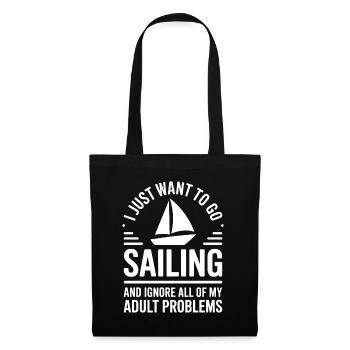 Sailing Saying Sailor Sailing Gift - Tote Bag - black - Front