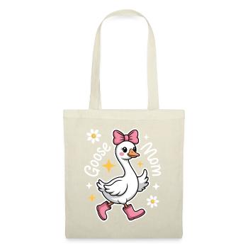 Gans Spruch Mama Gänse Lustiges Gans Geschenk - Stoffbeutel - Natur - Vorne