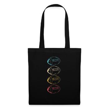 American Football American Vector Pride - Sac en tissu - noir - Devant