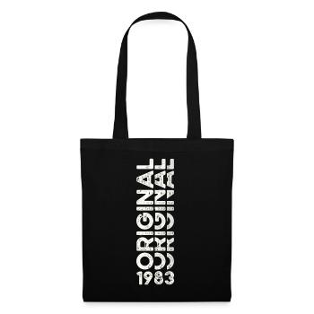 40th Birthday Man Woman Original Vintage 1983 - Tote Bag - black - Front