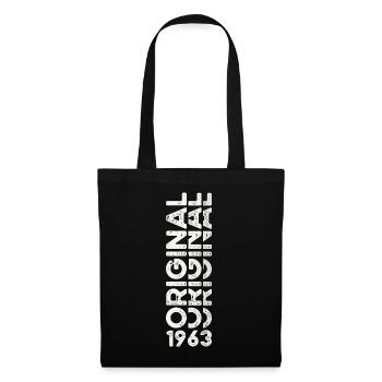 60th Birthday Man Woman Original Vintage 1963 - Tote Bag - black - Front