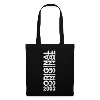 20th Birthday Man Woman Original Vintage 2003 - Tote Bag - black - Front