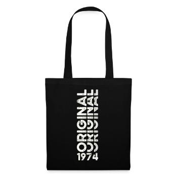 49th Birthday Man Woman Original Vintage 1974 - Tote Bag - black - Front