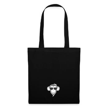 Fränky the Monkey - Cool monkey with sunglasses - Tote Bag - black - Front
