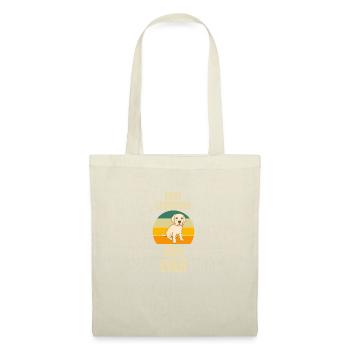 Meilleur Labrador Papa jamais Retro Labrador - Sac en tissu - nature - Devant