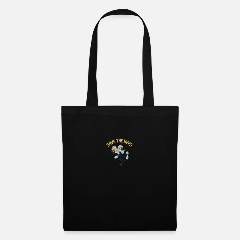 Save the Bees - Stoffbeutel - Schwarz