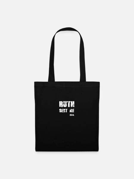 RBG Ruth hat mich geschickt - Stoffbeutel - Schwarz