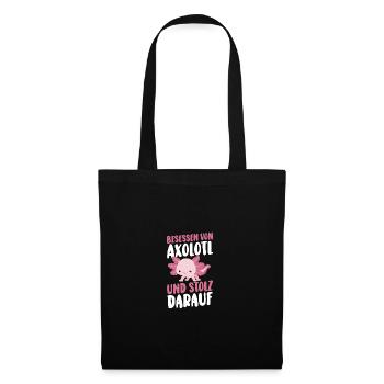 Axolotl - Sac en tissu - noir - Devant