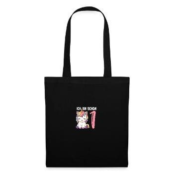 Children's Unicorn 1st Birthday I'm already One - Tote Bag - black - Front