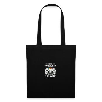 Erstklässler 1. Klasse Einschulung Junge Geschenk - Stoffbeutel - Schwarz - Vorne