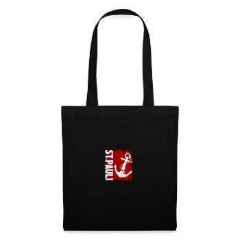 St. Pauli Anker Paulianer Vintage Souvenir - Tote Bag - black - Front