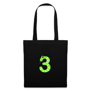 Numéro 3 Snake Kids - Sac en tissu - noir - Devant