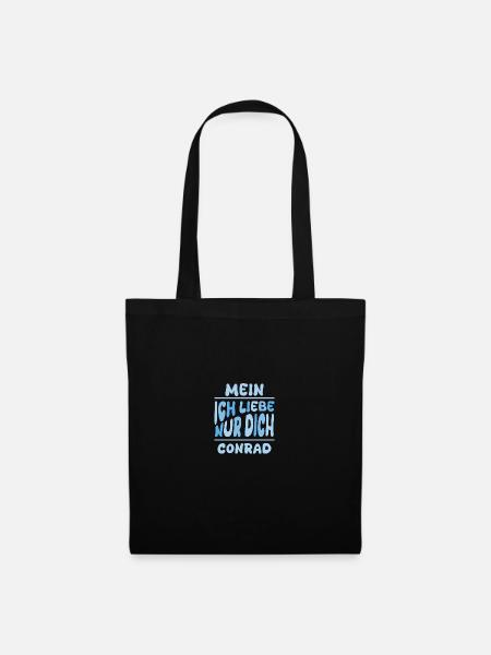Geschenk für Conrad - Stoffbeutel - Schwarz