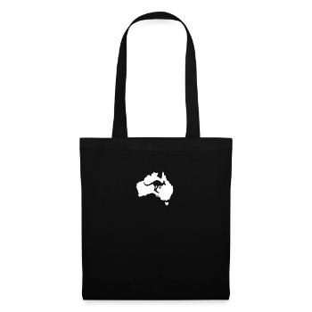 Australie - Sac en tissu - noir - Devant