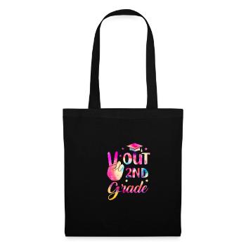 Peace out second 2nd class Happy Last school day - Tote Bag - black - Front