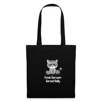 Fresh sarcasm serves funny sarka daily - Tote Bag - black - Front