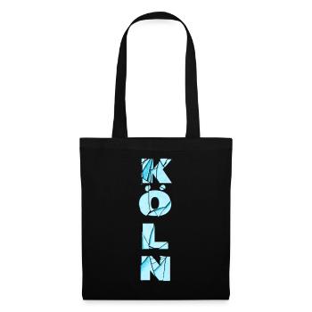 Cologne Allemagne City Font Skyline Accueil - Sac en tissu - noir - Devant