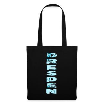 Dresden Germany City Font Skyline Home - Tote Bag - black - Front