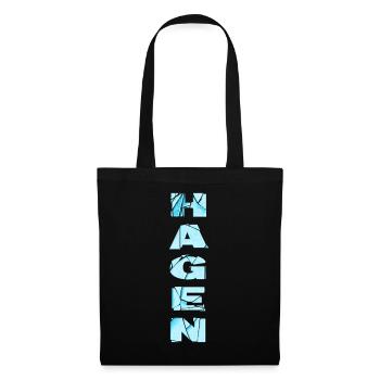 Hagen Germany City Font Skyline Home - Tote Bag - black - Front